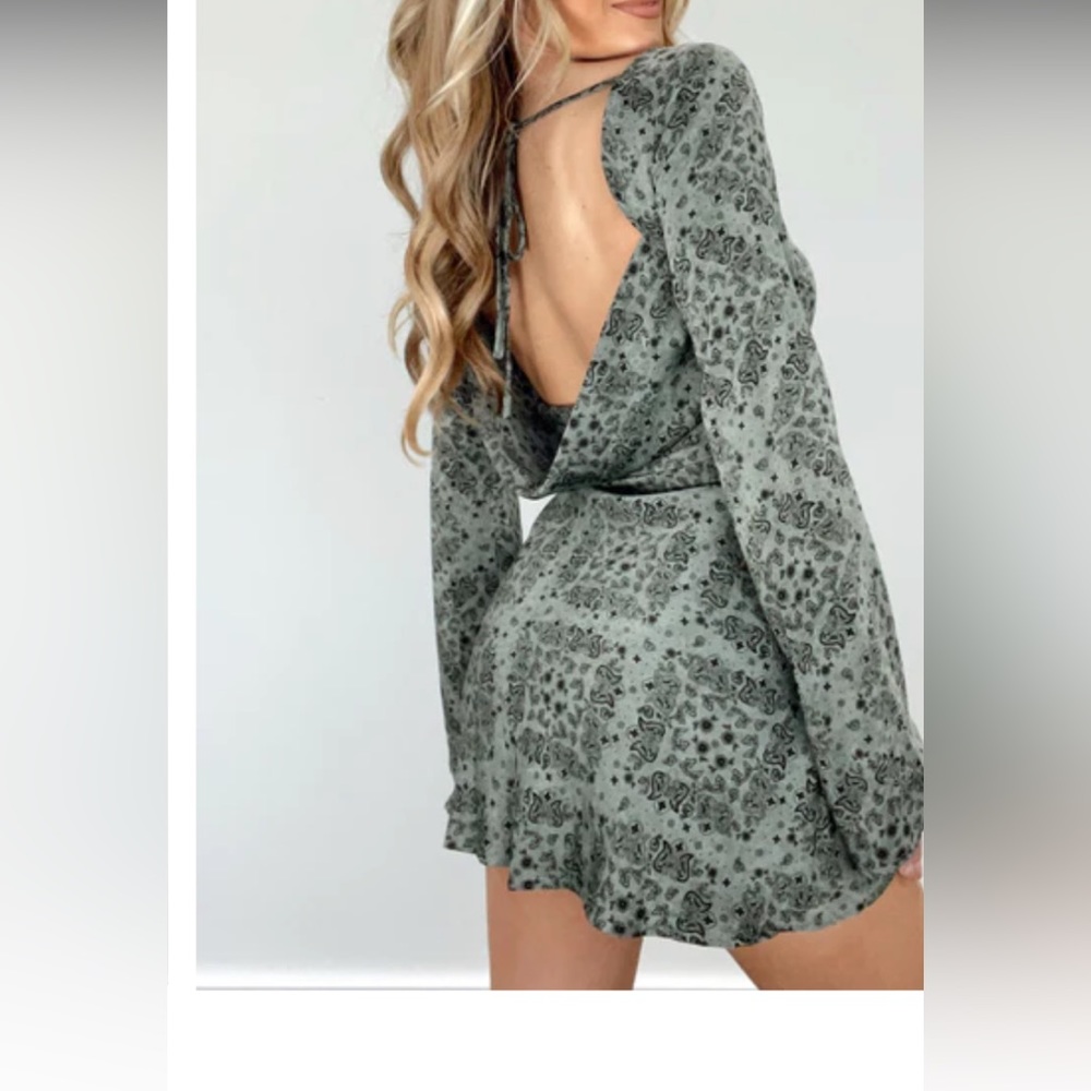 Paisley mini dress